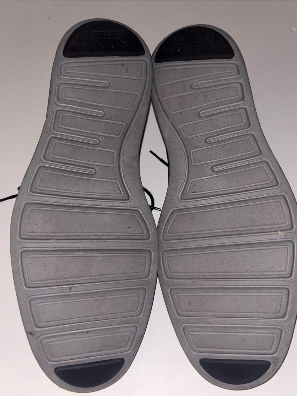 Cole Haan Black Leather Wingtip Derby Shoes